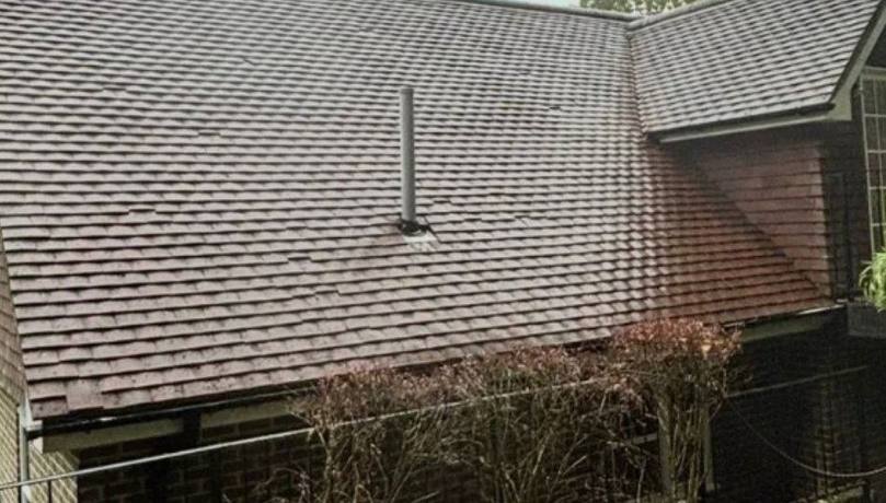 Cleaned roof, fascias and guttering