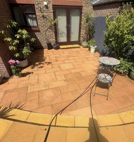 Patio brought back to its original colour